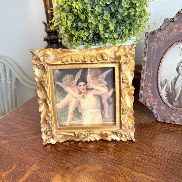 Vintage Ornate Picture with Angels - Picture 11 of 12